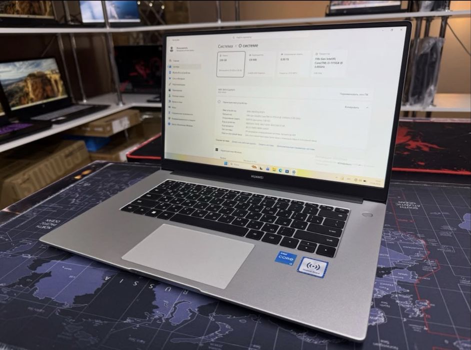 Ноутбук Huawei MateBook D15/i3-1115G4/8GB/SSD256/FHD IPS