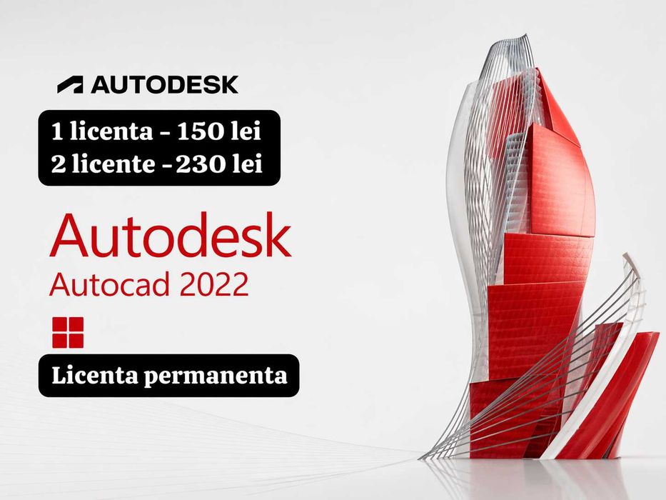 AutoCAD 2022 desen tehnic licenta permanenta perpetua IN orice JUDET