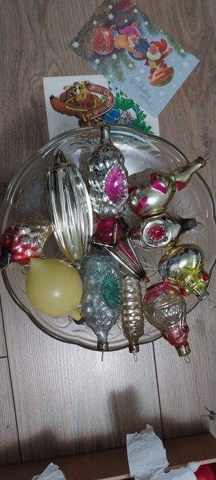 Елочные игрушки стекло