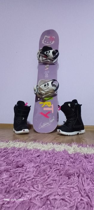 Placă snowboard Hello kitty 133 cm