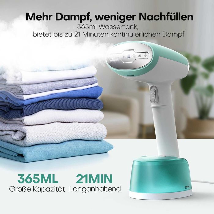 Garment Steamer вертикална ютия 1500W, 365 мл, 2 режима на пара