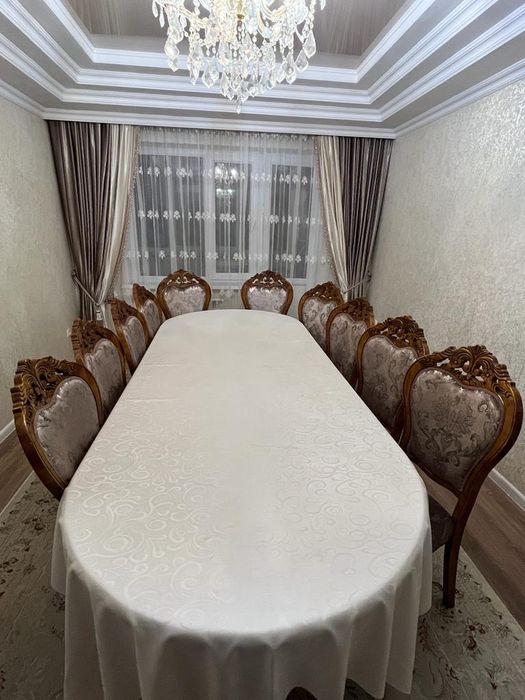 Стол 3м со стульями 12шт