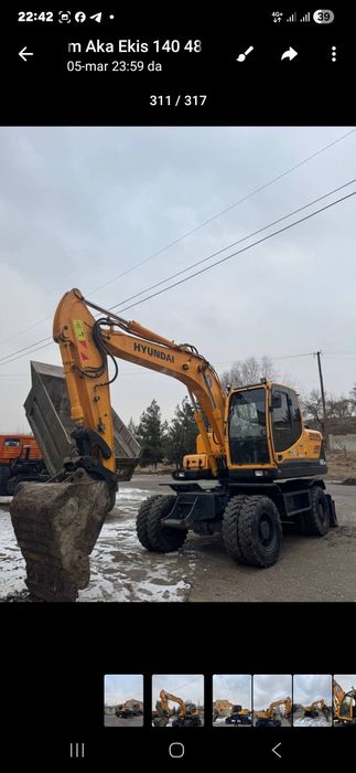 Ekiskovator Hyundai 140 malatok xizmati