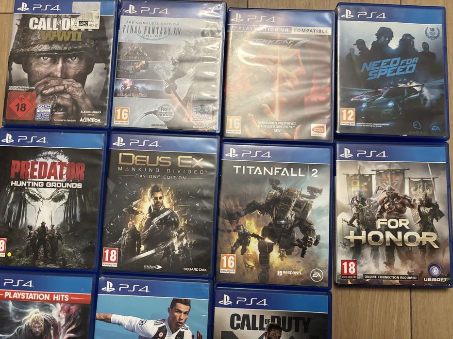 Продавам колекция от оригинални игри за PS4