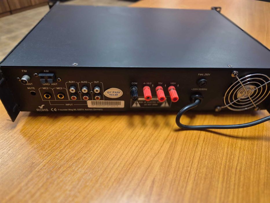 Миксер усилвател AP-300M - 130W, 5 входов, RF тунер, USB, MP3 player,