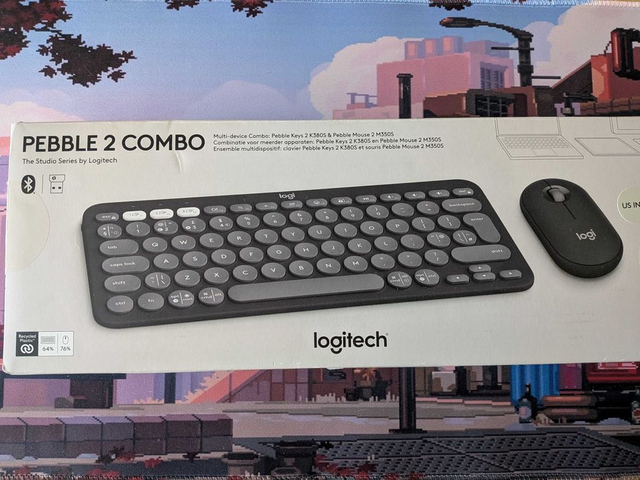 [Комплект клавиатура и мишка] Logitech Pebble 2 Combo - графит