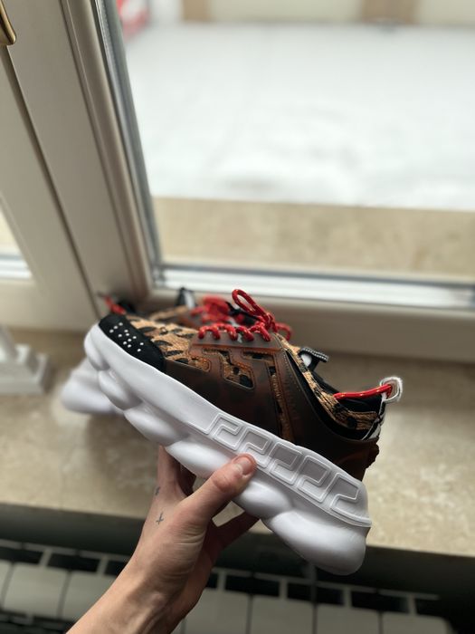 Versace chain reaction leopard