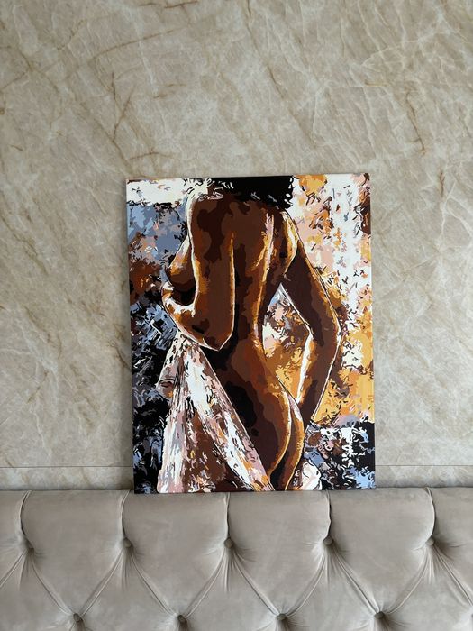 Tablou canvas pictat pe numere