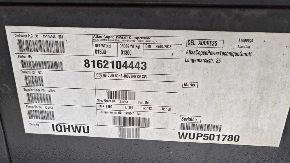 2x Generatoare Atlas Copco QES 80 + QES 100  2023, noi Germania