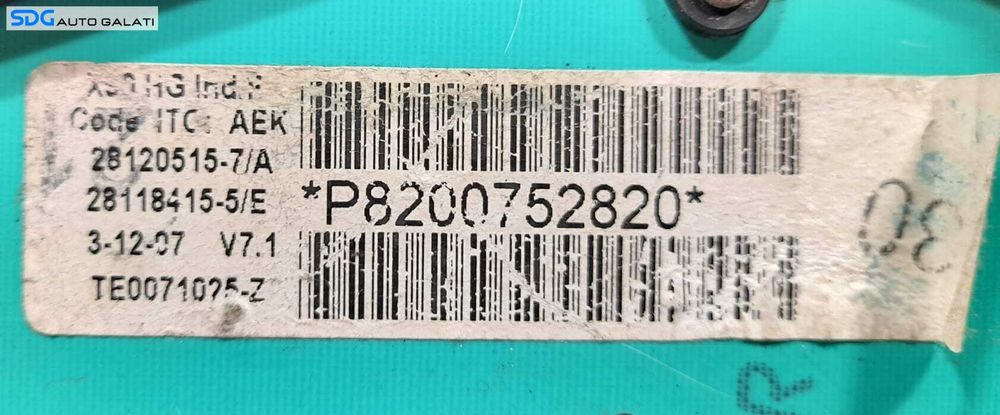 Ceas Ceasuri Cluster Instrumente Bord Dacia Logan 1 1.5 DCI 2004 - 2012 Cod 8200752820 P8200752820 [N0407]