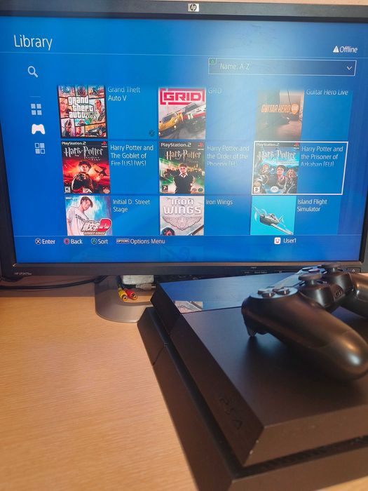 С ГАРАНЦИЯ 1Г Sony PlayStation 4 FAT SW 10.01 PS4 500GB профилактиран