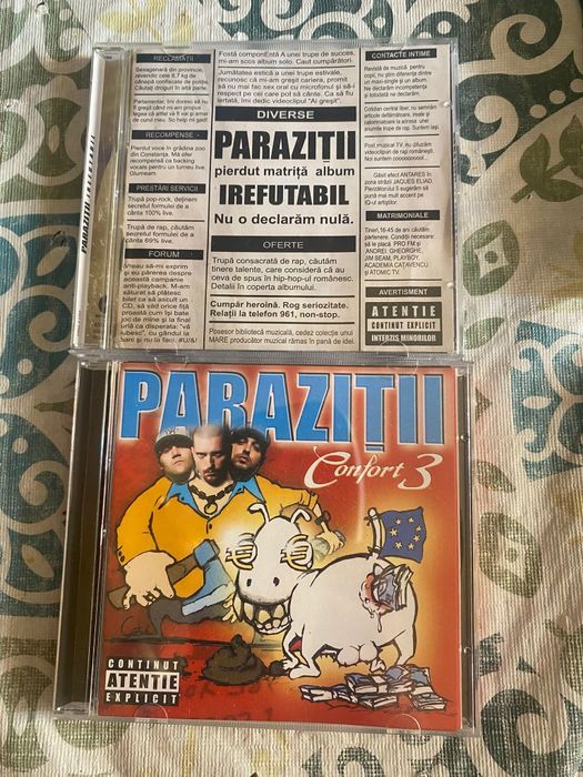 Parazitii 2CD Confort 3 si Irefutabil nefolosite, pret negociabil