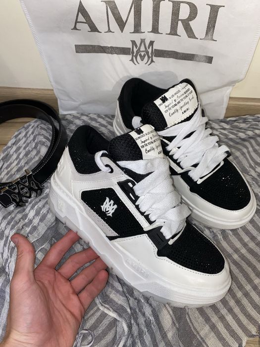 Adidasi Amiri Ma1 cu cristale