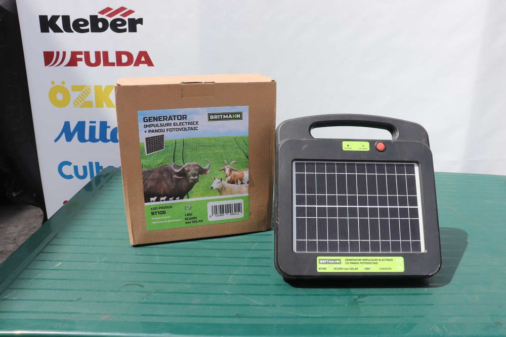 Cheie izolatori aparat gard electric curent si baterie panou fotovoltaic rola fir