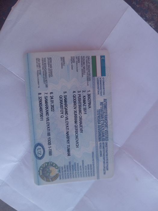 Камаз 55115  сотилади холати зур миниш керак матор каробка зур Метан 4