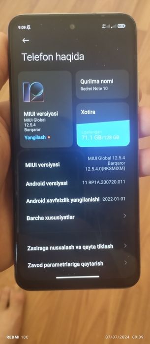 Redmi not 10 5 g
