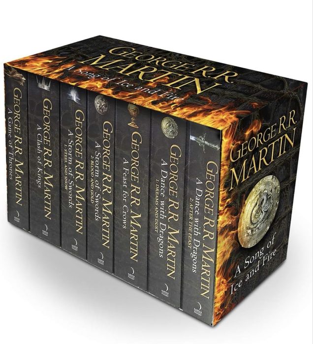 Game of Thrones(A Song of Ice and Fire) комплект 7 книги + карта