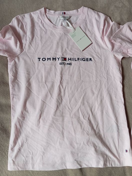Tricou Tommy Hilfiger x 2,culoare roz, mărimi XS și M