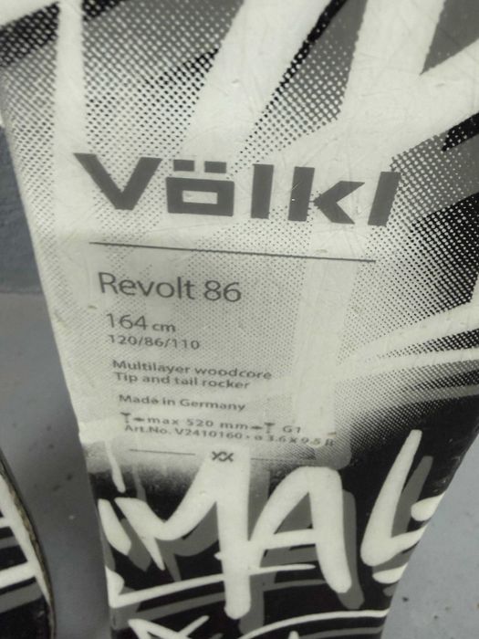 schi volkl revolt 86 L180cm si 164cm