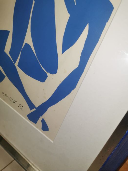 Картина рамка паспарту  Nu Bleu IV Синьо голо тяло IV 2007г Анри Матис