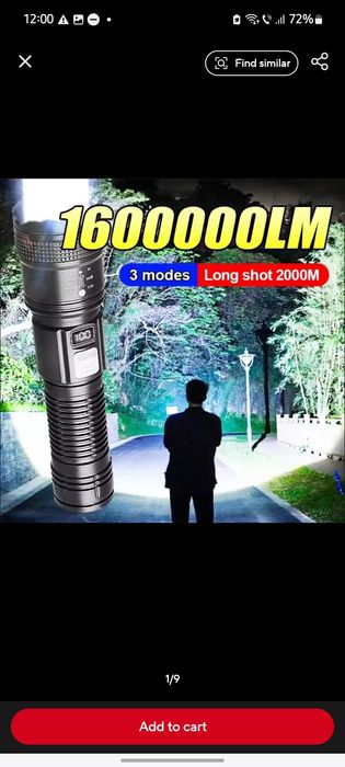 Lanterna puternica pentru camping