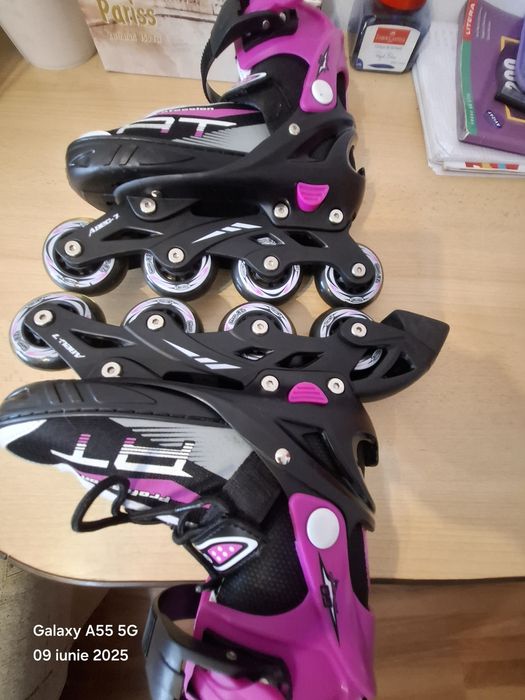 Role inline Raven Profession Black/Pink 31-35 (S), pentru copii