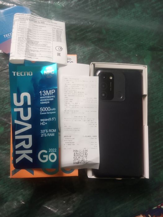 TECNO SPARK 2ойишлатиган янгидае