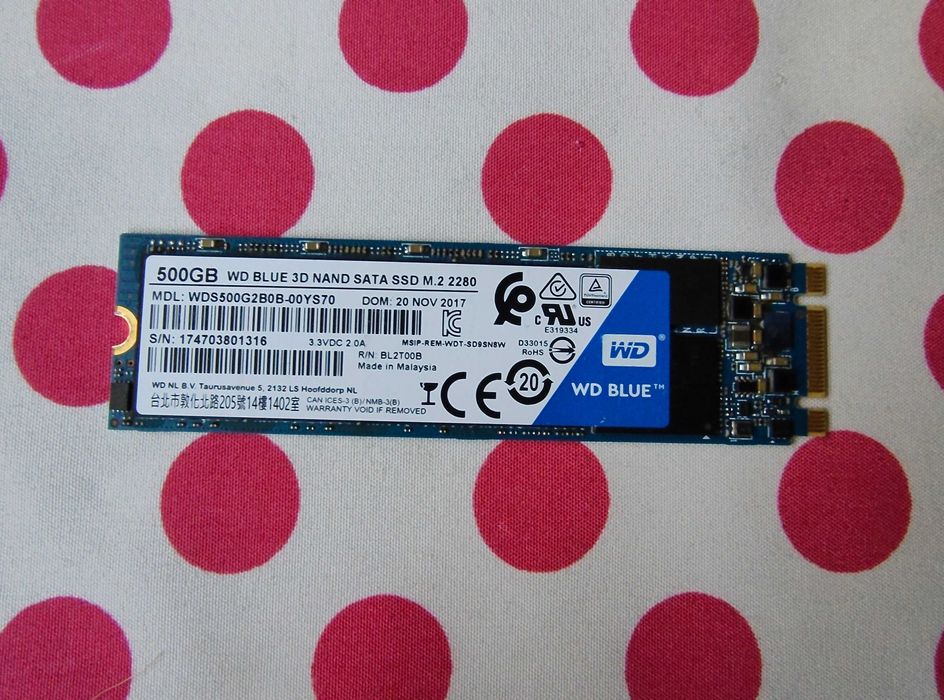 SSD WD Blue 3D NAND 500GB SATA-III M.2 2280.