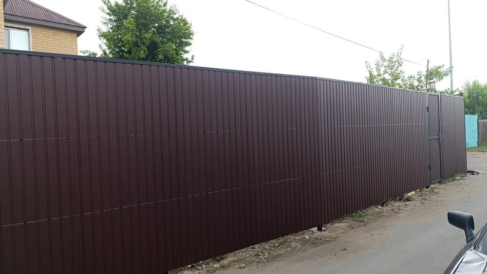 Заборы  ворота  из металла