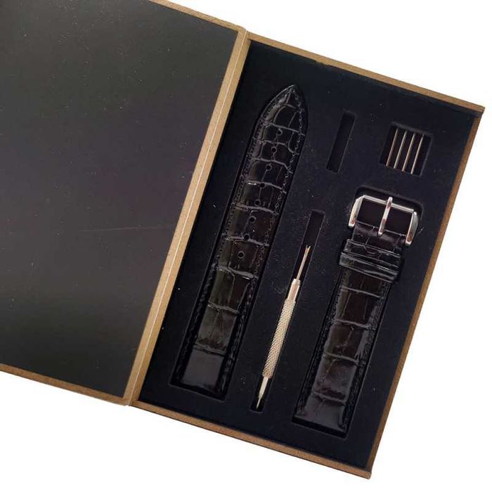 Curea De Ceas Neagra Extractor Telescoape 16mm 18mm 20mm 22mm 24mm