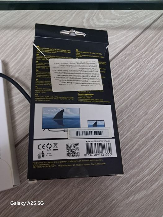 Видеоадаптер Cablexpert USB to HDMI + VGA (новый в упаковке)