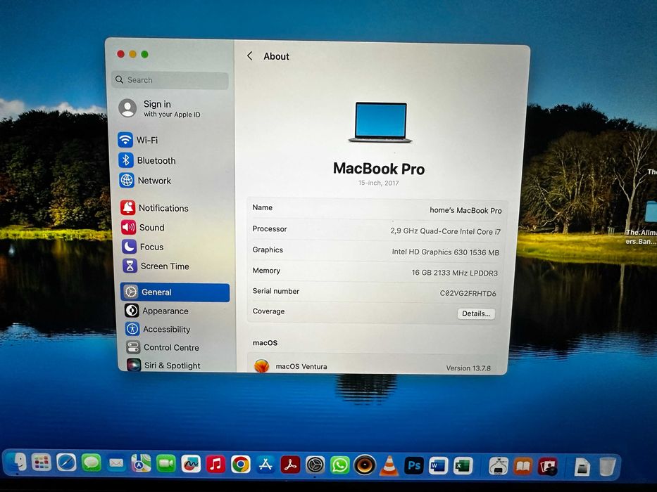 MacBook Pro 15", 2017 2.9 GHz Quad-Core Intel Core i7, 16GB 500GB, mouse Magic 1 A1296, incarcator  A2452, dock USB-C SATECHI