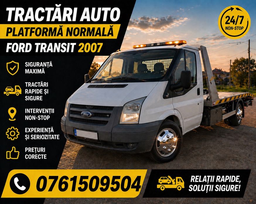 Tractari auto , Disponibili 24/7