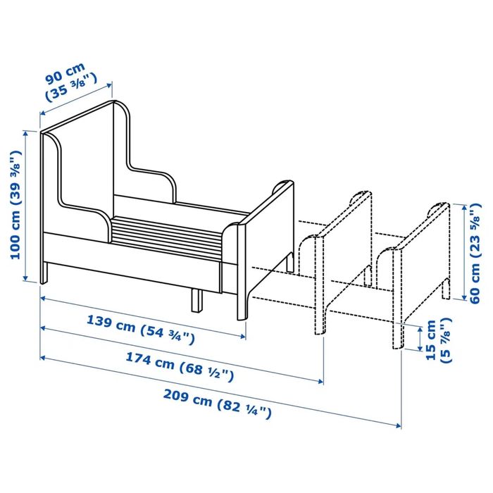СРОЧНО кровать IKEA Лексвик(х2)