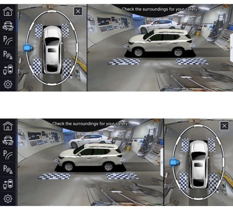 360° камера для штатных мониторов киа Hyundai тойота