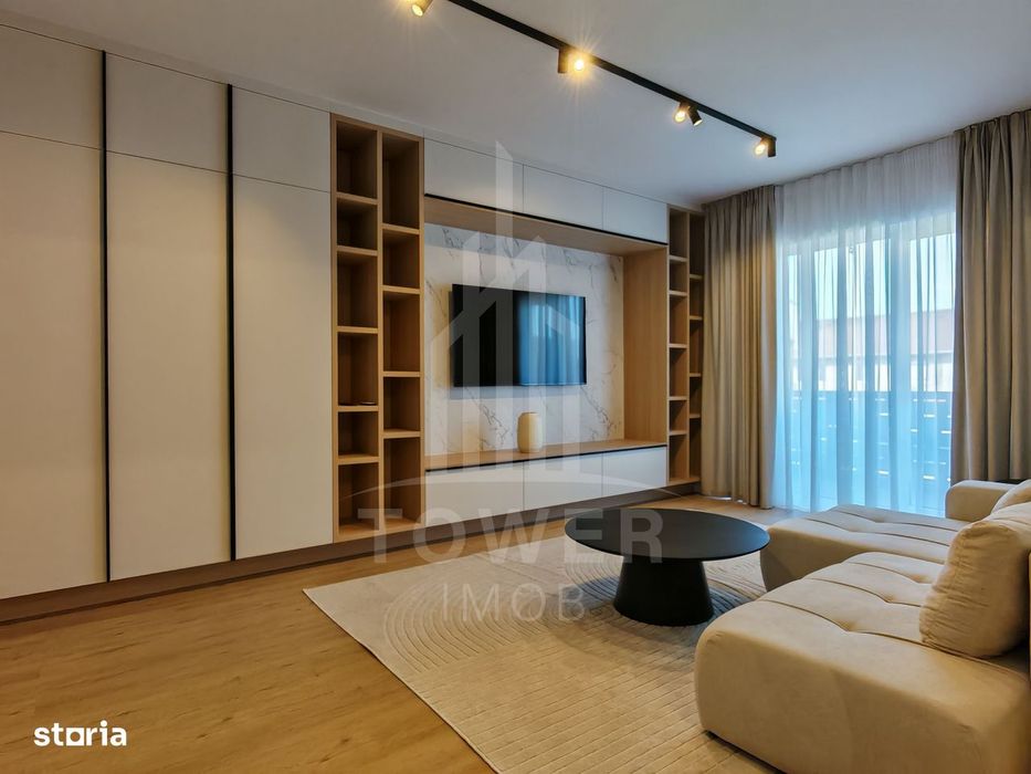 Apartament prima inchiriere cu 3 camere, nou, mobilat lux.