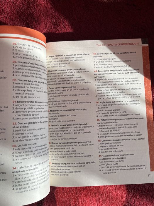 Carte grile biologie medicină