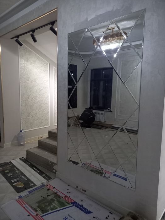 Стеклянные изделия зеркала ромбик оргстекло с рисунком душкабина 10 мм