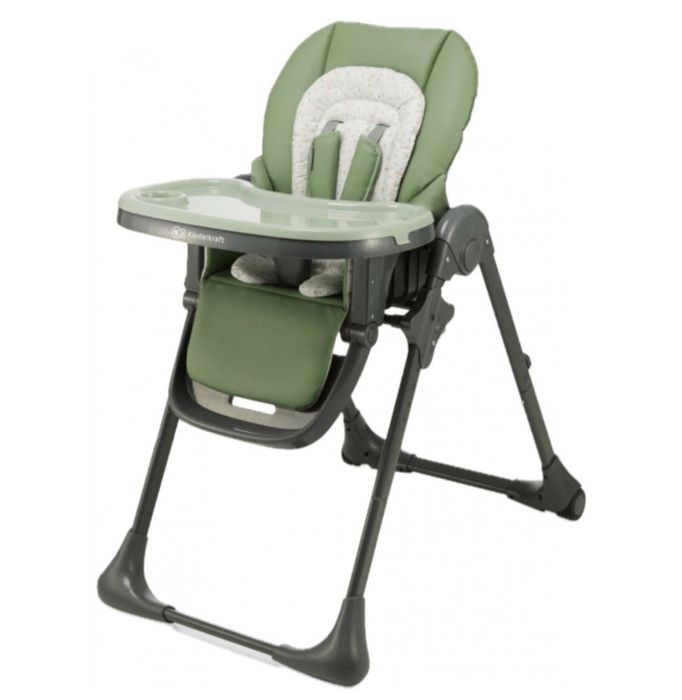 Бебешко Столче за хранене KinderKraft - Tummie, зелено