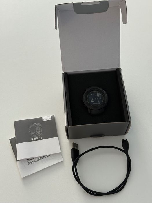 Garmin Instinct 2 (45mm) Graphite – Pachet Complet, Baterie ~26 Zile