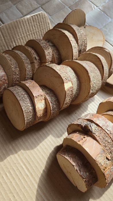 Спил дерева набор 10 шт