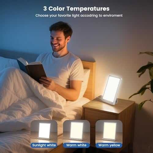 Нова тъжна SAD лампа 10 000 Lux светлинна терапия USB таймер памет