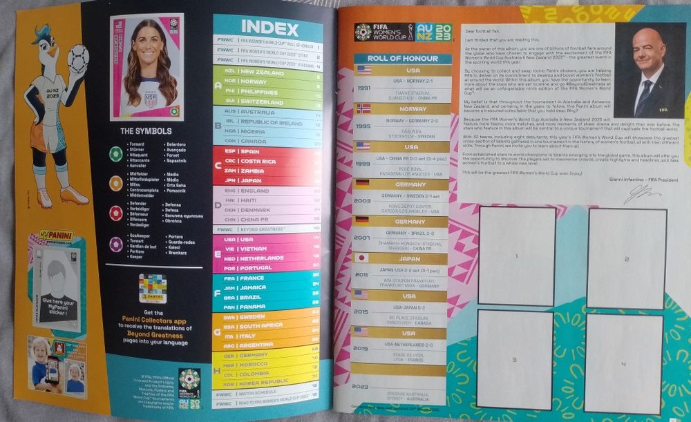 Album gol World Cup Women's 2023 Panini