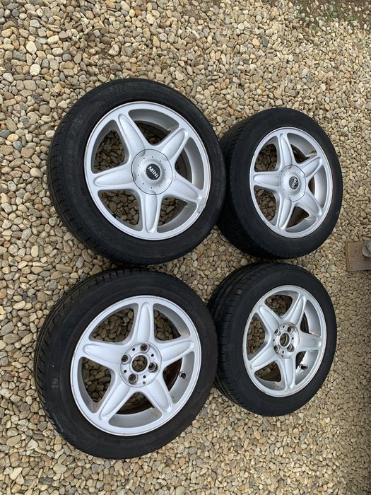 Set jante  R15 prinderi 4x 100  Mini Cooper cu anvelope all season
