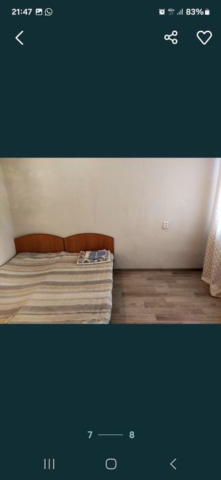 2-х комнатная. Продам. На 3 этаже.