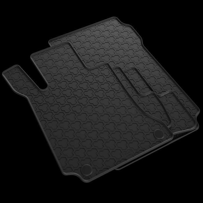 Гумени стелки Mercedes C Класа W204 2007 - 2014 със закопчалки Полски