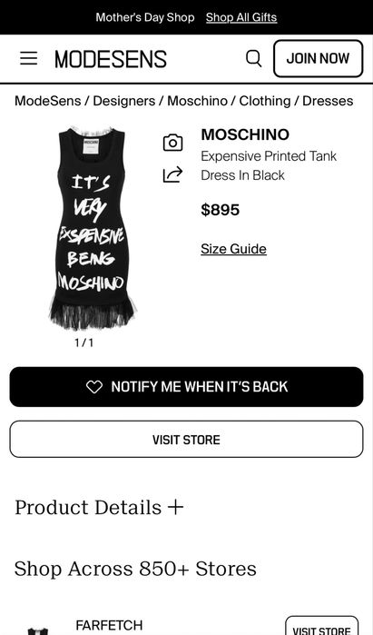 Платье Moschino оригинал