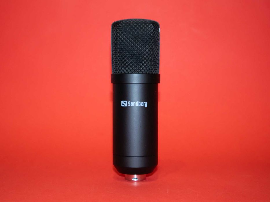 Sandberg Condenser USB Microphone 126-09 Кондензаторен Студиен Микрофон Стрийм Гейминг PC