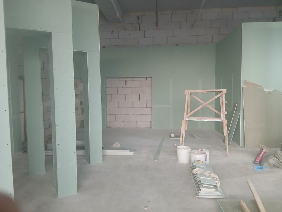 Гипсокортон, ламинат, обой, линолеум