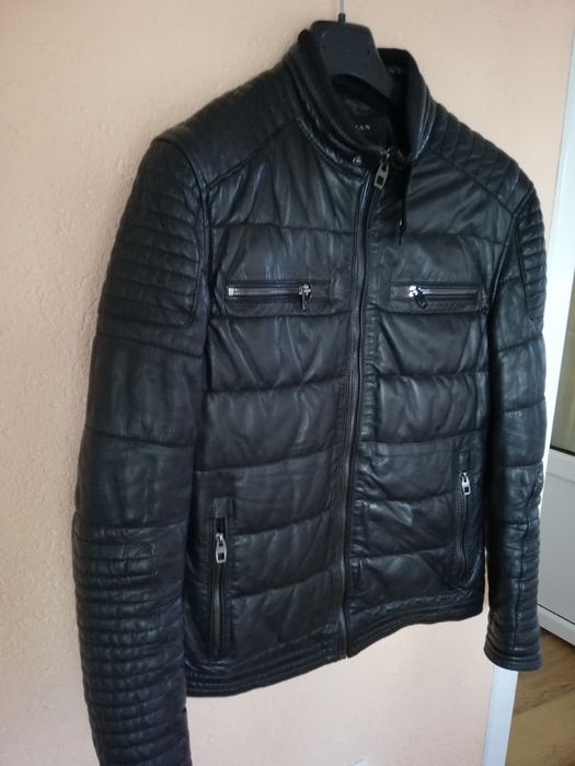 Geaca piele bărbati Zara Man M